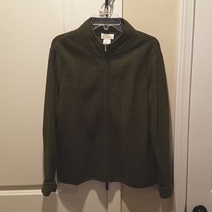 Talbots olive green wool jacket